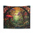 Fantasy Forest Stained Glass Tapestry