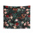 Vintage Floral Night Garden XXV Tapestry