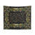 Dark vintage floral tapestry with elegant, gothic design