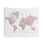 Watercolor World Map Tapestry