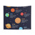 Planet Diagram Educational Tapestry