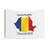 Romania Country Map Tapestry - Educational Geography Quiz