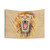 Swirly Lion Tapestry - Abstract Wall Art with Watercolor Illustration