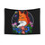 Psychedelic Fox Tapestry Wall Hanging