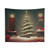 Christmas Tree Tapestry with Festive Holiday Scene