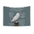 Snowy Owls Tapestry with Educational Animal Facts