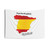 Spain Country Tapestry with Flag and Capital City