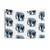 Elephant Stencil Tapestry - Cute Animal Wall Art