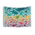 Light blue aquatic spectrum tapestry with cartoon sea creatures