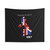 Country Trivia Tapestry Featuring the United Kingdom Map and Flag