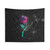Stained Glass Galaxy Tapestry featuring a cosmic rose design