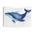 Whale Watercolor Galaxy Tapestry