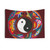 Psychedelic Yin Yang Turtle Tapestry