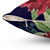 Navy Floral Art Eucalyptus Throw Pillow