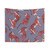 Vibrant Red Tiger Pattern Tapestry Wall Hanging