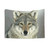 Grey Wolf Tapestry - Majestic Native American Wildlife Wall Art