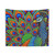 Vibrant Paisley Peacock Tapestry Wall Hanging