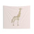 Floral Giraffe Tapestry Wall Hanging