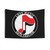 Antifa Logo Tapestry - Love Music, Hate Fascism