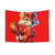 Cute Fox Tapestry with Big Roast Duck Leg