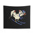 Funny Skiing Goose Tapestry