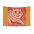 Psychedelic Orange Cat Tapestry by Louis Wain