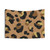 Leopard Print Tapestry with Neutral and Gold Palette