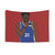Masked Joel Embiid 'Shhh' Tapestry Wall Art