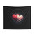 Intertwined Cosmic Hearts Wall Tapestry