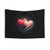 Intertwined Cosmic Hearts Wall Tapestry