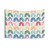 Colorful Watercolor Rainbow Pattern Tapestry