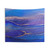 Blue Hues Fluid Art Tapestry by Montreal Artist