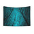 Endure the Darkness teal galaxy tree tapestry