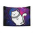 Fat Cat in Space 1 Tapestry - Cosmic Cat Wall Hanging