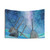 Starry Night Tapestry Wall Hanging with Narwhals and Whales