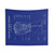BE-4 Engine Blueprint Tapestry
