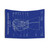 BE-4 Engine Blueprint Tapestry