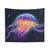 Cosmic Jellyfish Tapestry - Intergalactic Wanderer Wall Art