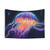 Cosmic Jellyfish Tapestry - Intergalactic Wanderer Wall Art