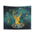 Galaxy Deer Tapestry - Celestial Woodland Wall Hanging