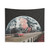 Retro Futuristic Space Car Tapestry