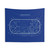 Indianapolis Motor Speedway Tapestry with White Stencil Design