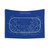 Indianapolis Motor Speedway Tapestry with White Stencil Design