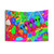 Vibrant Trippy Rainbow World Tapestry