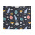 Space pattern rockets tapestry