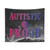 Bisexual Autistic Pride Tapestry featuring galaxy and pride colors