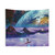 Cosmic Landscape Tapestry Featuring a Surreal Space Scene