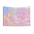 Pastel Galaxy Tapestry with Colorful Nebula and Stars Design