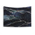 Glamour Night Black Milky Way Galaxy Tapestry