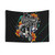 Lucky Spaceman Tapestry featuring an astronaut, galaxy, and geometric design